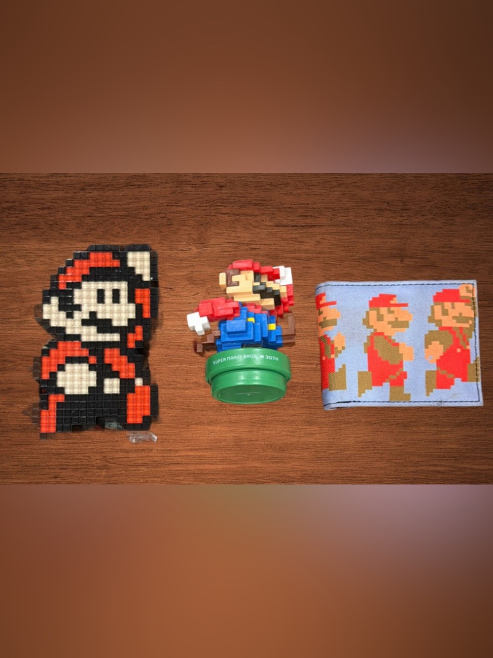 SUPER MÁRIO BROS 30TH ANNIVERSARY CANVAS WALLET PDP PIXELS LED LIGHT-UP DECOR